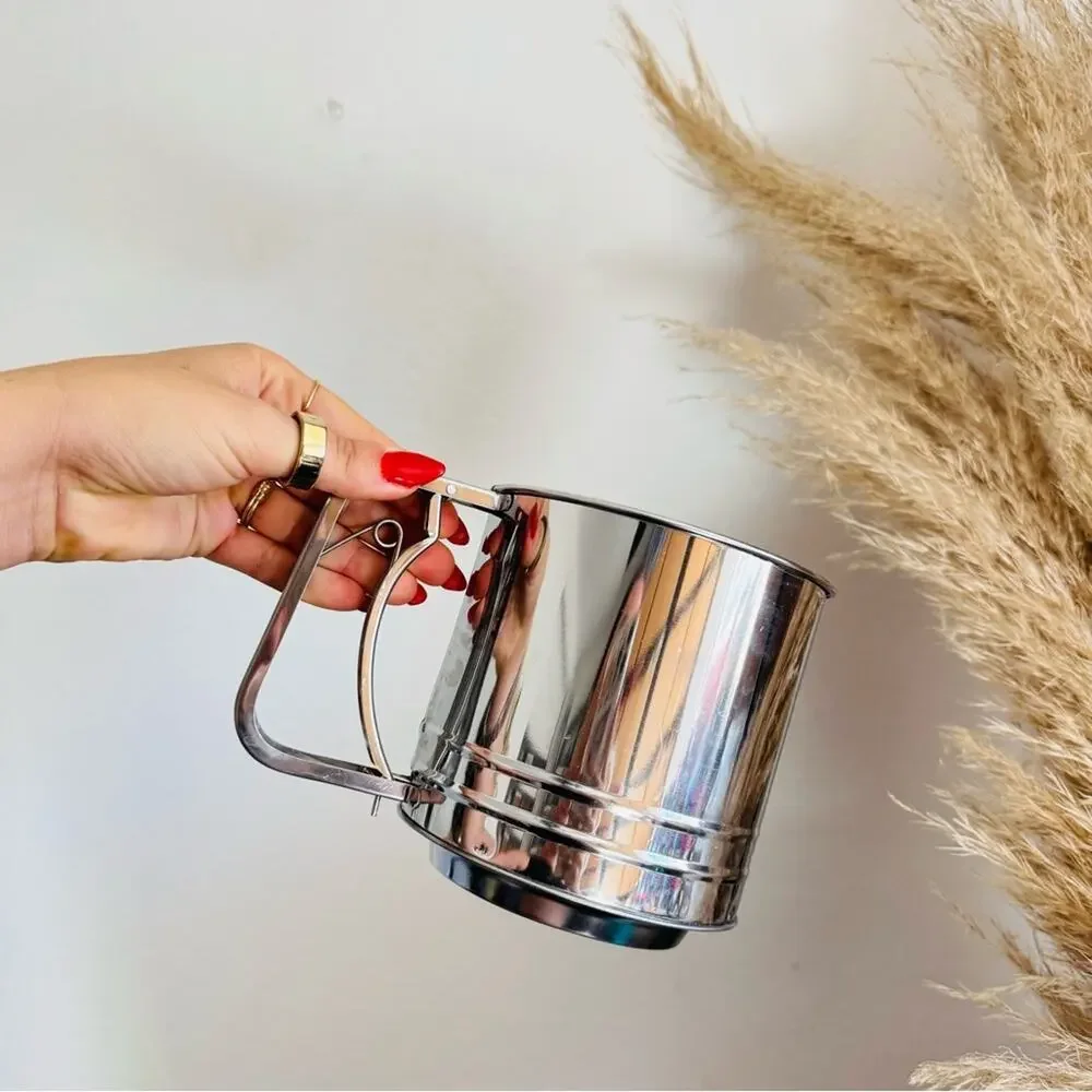 TARGET Stainless Steel Silver Flour Sugar Baking Sifter Kitchen Bake Ware Gadget